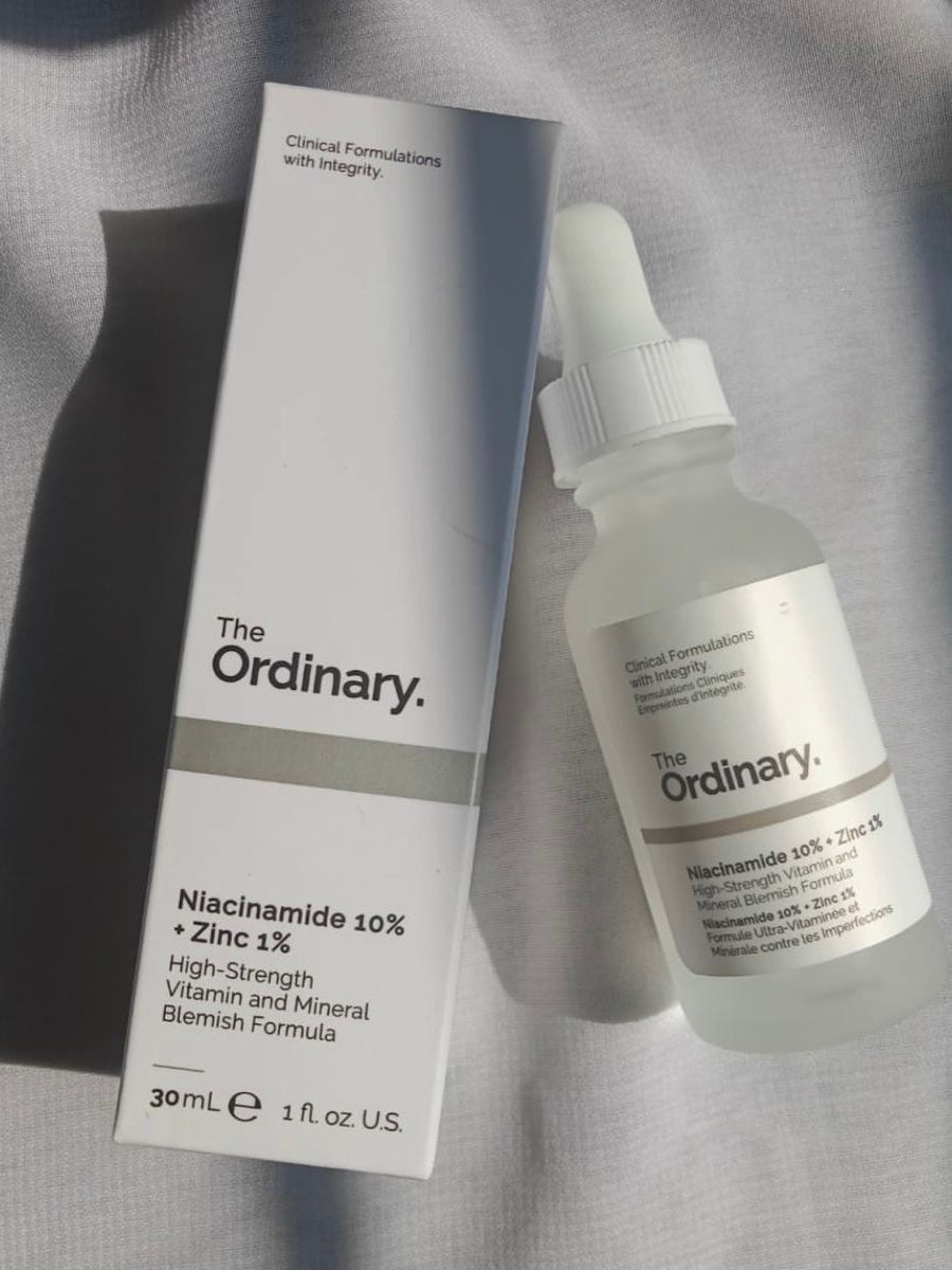The
Ordinary.
Niacinamide 10% + Zinc 1%