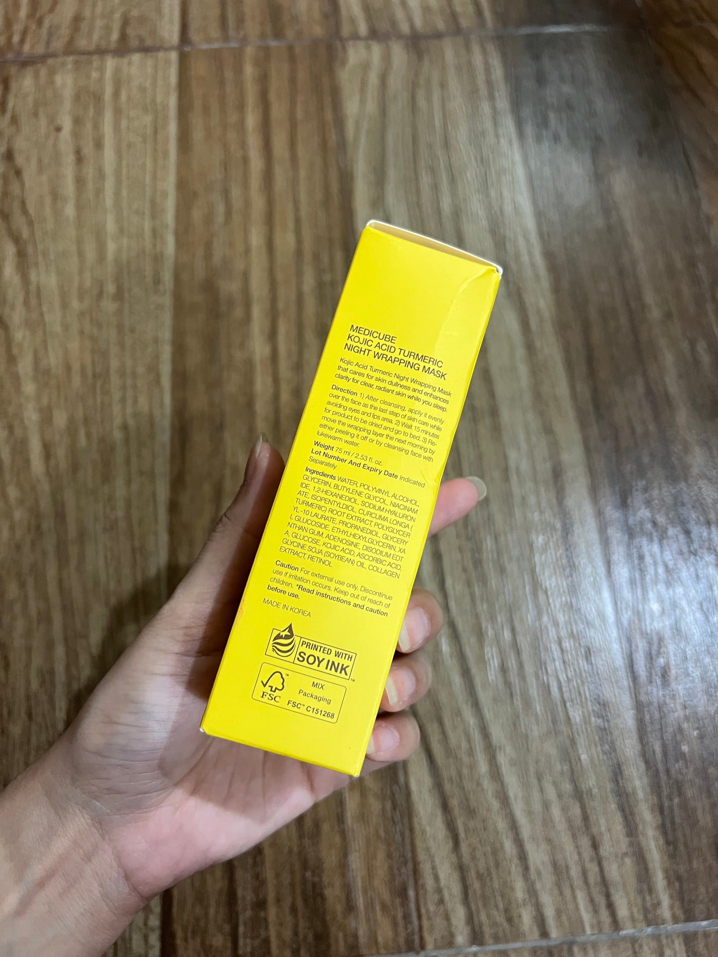 Medicube KOJIC ACID TURMERIC
NIGHT WRAPPING MASK