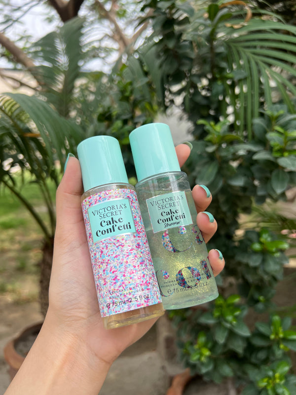 Victoria's Secret gift set mini (cake confetti + shimmer) 75ml each