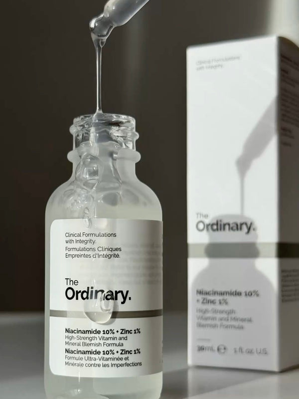 The
Ordinary.
Niacinamide 10% + Zinc 1%