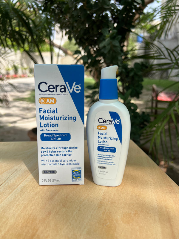 CeraVe AM Facial Moisturizing Lotion with Sunscreen Broad Spectrum SPF 30