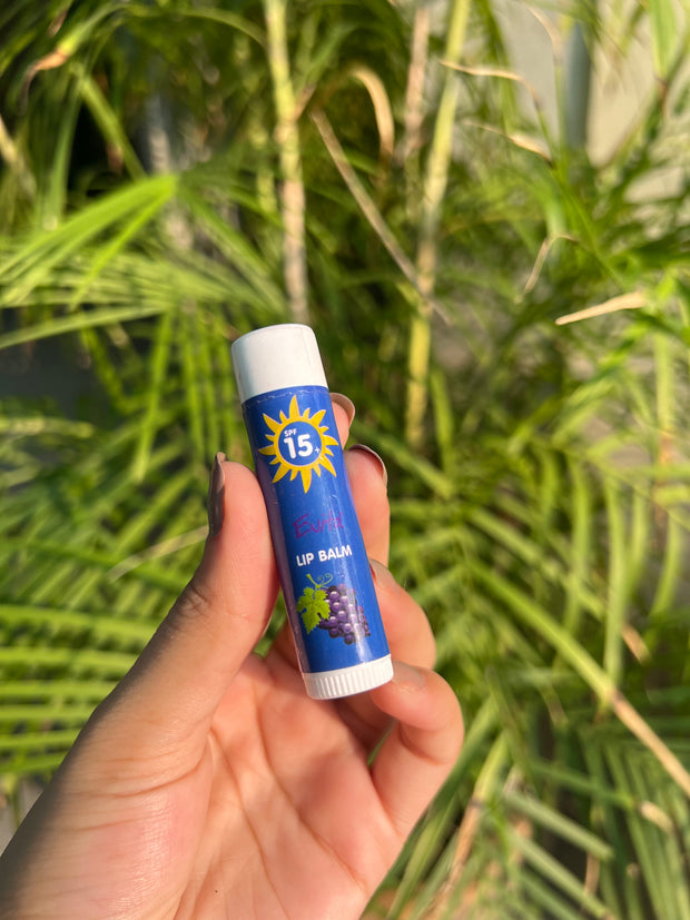 Scented lip balm with spf