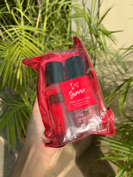 Victoria's Secret gift set mini (pure seduction + shimmer) 75ml each