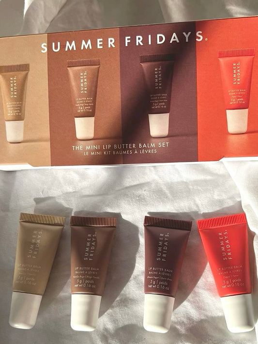 Limited Edition
Summer Fridays Mini Lip Butter Balm Set -
4-in-1
