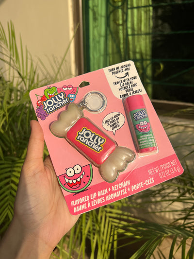 Jolly rancher lipbalm and keychain set