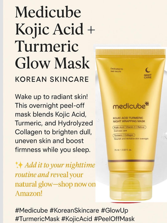 Medicube KOJIC ACID TURMERIC
NIGHT WRAPPING MASK