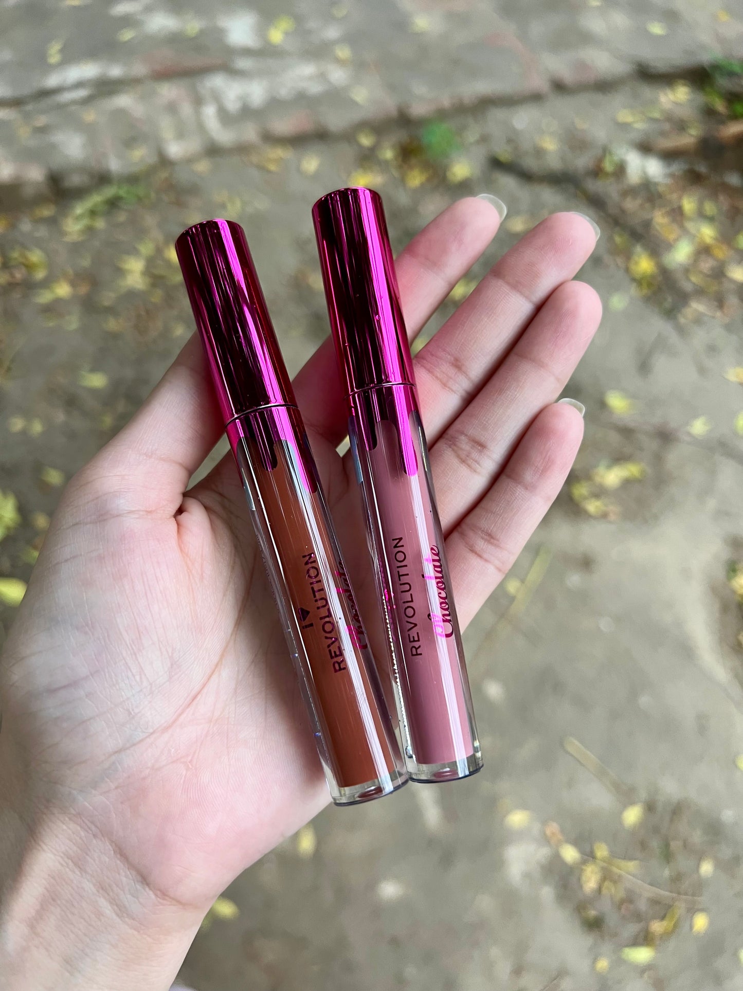 Revolution chocolate lip glosses