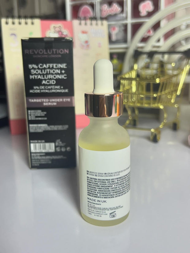 Revolution 5% Caffeine And Hyaluronic Acid Revitalising Under Eye Serum